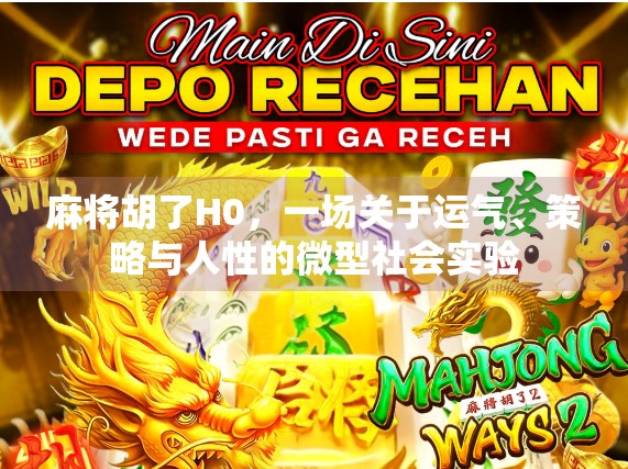 麻将胡了H0，一场关于运气、策略与人性的微型社会实验