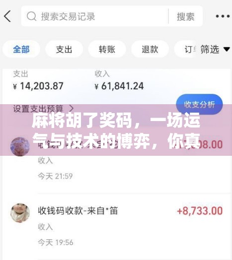 麻将胡了奖码，一场运气与技术的博弈，你真的懂吗？