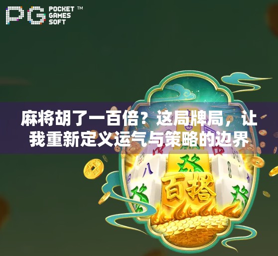 麻将胡了一百倍？这局牌局，让我重新定义运气与策略的边界！