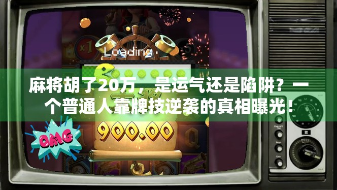 麻将胡了20万，是运气还是陷阱？一个普通人靠牌技逆袭的真相曝光！